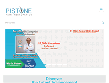 Tablet Screenshot of pistonehair.com